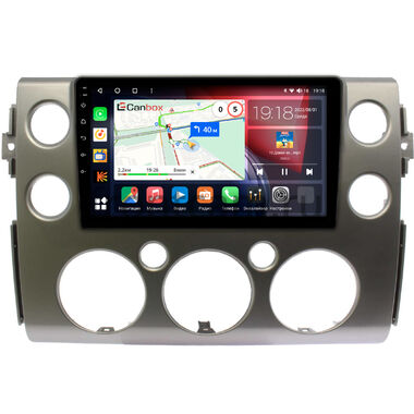 Toyota FJ Cruiser 2006-2022 (серебро) Canbox H-Line 3792-9-189 на Android 10 (4G-SIM, 4/64, DSP, QLed)