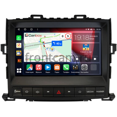 Toyota Alphard 2, Vellfire 2008-2015 (для авто с ящиком) Canbox H-Line 3792-9-4091 на Android 10 (4G-SIM, 4/64, DSP, QLed)