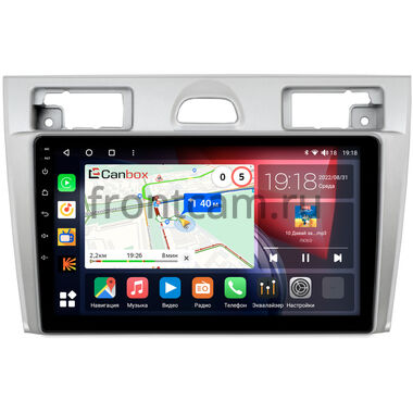 Ford Fiesta (Mk5) 2002-2008 (серебро) Canbox H-Line 4166-9-2069 на Android 10 (4G-SIM, 4/32, DSP, QLed)
