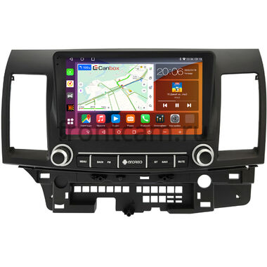 Mitsubishi Lancer 10 2007-2017 Canbox H-Line 2K 4180-9-3300 на Android 10 (4G-SIM, 4/32, DSP, QLed)