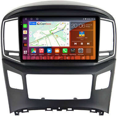 Hyundai H1 2, Grand Starex (2015-2021) (черная) Canbox H-Line 2K 4180-9-604 на Android 10 (4G-SIM, 4/32, DSP, QLed)