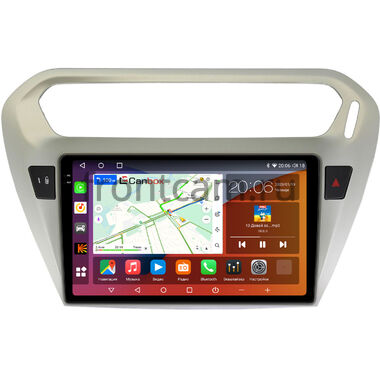 Peugeot 301 2012-2024 Canbox H-Line 2K 4180-9118 на Android 10 (4G-SIM, 4/32, DSP, QLed)