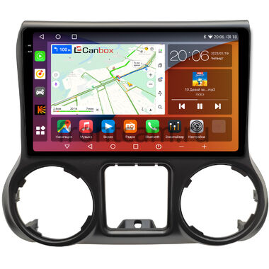 Jeep Wrangler 3 (JK) 2011-2014 Canbox H-Line 2K 4181-10-009 на Android 10 (4G-SIM, 4/32, DSP, QLed)