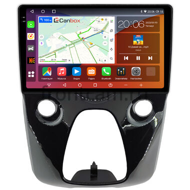 Peugeot 108 (2014-2021) Canbox H-Line 2K 4181-10-1458 на Android 10 (4G-SIM, 4/32, DSP, QLed)
