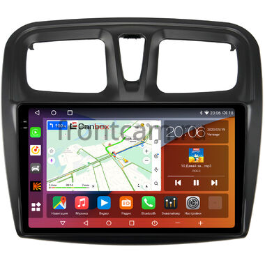 Renault Logan 2, Sandero 2 (Stepway) 2012-2022 Canbox H-Line 2K 4181-1090 на Android 10 (4G-SIM, 4/32, DSP, QLed)