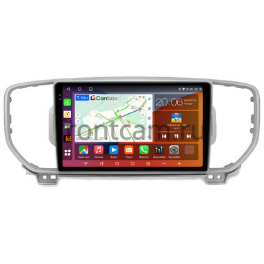 Kia Sportage 4 2015-2018 (серебряная, для авто без камеры) Canbox EVO 2K 5833-9044 на Android 14 (4G-SIM, 16/512, DSP, QLed, AI, 360)