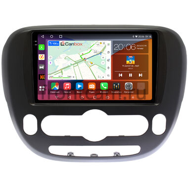 Kia Soul 2 (2013-2019) (с климат-контролем, матовая) Canbox H-Line 2K 4182-9390 на Android 10 (4G-SIM, 4/64, DSP, QLed)