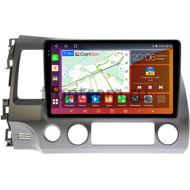 Honda Civic 8 4D (2005-2012) (левый руль, седан) Canbox H-Line 2K 4183-10-063 на Android 10 (4G-SIM, 4/64, DSP, QLed)