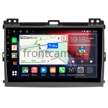 Toyota Land Cruiser Prado 120 (2002-2009) с усилителем Canbox H-Line 4196-9064 на Android 10 (4G-SIM, 6/128, DSP, QLed)