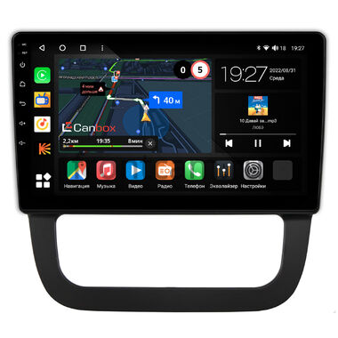 Volkswagen Jetta 5 2005-2011 (с климат-контролем) Canbox M-Line 4541-10-1681 на Android 10 (4G-SIM, 4/64, DSP, QLed)