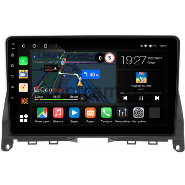 Mercedes-Benz C-klasse (w204) 2006-2011 (черная) Canbox M-Line 4542-9-702 на Android 10 (4G-SIM, 4/64, DSP, QLed)
