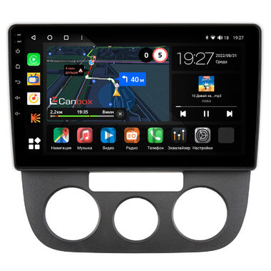 Volkswagen Jetta 5 2005-2011 (авто без климат-контроля) Canbox M-Line 4543-10-1307 на Android 10 (4G-SIM, 2/32, DSP, QLed)