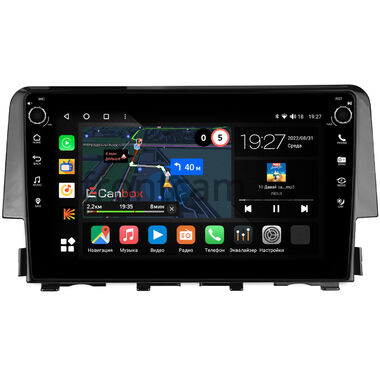 Honda Civic 10 2015-2021 Canbox M-Line 7801-9-650 на Android 10 (4G-SIM, 2/32, DSP, IPS) С крутилками
