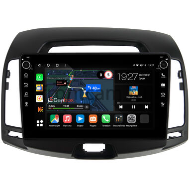 Hyundai Elantra 4 (HD) 2006-2011 (черная) Canbox M-Line 7801-9-680 Android 10 (4G-SIM, 2/32, DSP, IPS) С крутилками