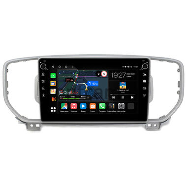Kia Sportage 4 2015-2018 (серебряная, для авто с камерой) Canbox M-Line 7801-9043 на Android 10 (4G-SIM, 2/32, DSP, IPS) С крутилками