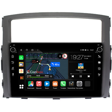 Mitsubishi Pajero 4 2006-2024 (для авто без Rockford) Canbox M-Line 7801-9069 на Android 10 (4G-SIM, 2/32, DSP, IPS) С крутилками