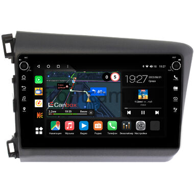 Honda Civic 9 4D (2011-2015) (левый руль, седан) Canbox M-Line 7801-9166 на Android 10 (4G-SIM, 2/32, DSP, IPS) С крутилками