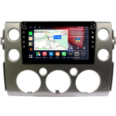 Toyota FJ Cruiser 2006-2022 (серебро) Canbox H-Line 7802-9-189 на Android 10 (4G-SIM, 4/32, DSP, IPS) С крутилками