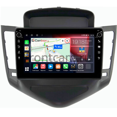 Chevrolet Cruze 2008-2012 (черная) Canbox H-Line 7802-9010 на Android 10 (4G-SIM, 4/32, DSP, IPS) С крутилками