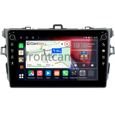 Toyota Corolla (E150) 2006-2013 (серая, без воздуховодов) Canbox H-Line 7802-9038 на Android 10 (4G-SIM, 4/32, DSP, IPS) С крутилками