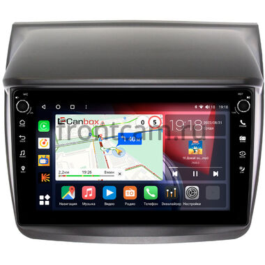 Mitsubishi L200 4, Pajero Sport 2 (2008-2016) Canbox H-Line 7802-9057 на Android 10 (4G-SIM, 4/32, DSP, IPS) С крутилками