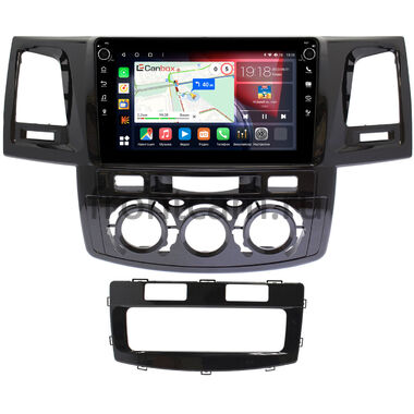 Toyota Fortuner, Hilux 7 2004-2015 (с кондиционером или климат-контролем) Canbox H-Line 7802-9414 на Android 10 (4G-SIM, 4/32, DSP, IPS) С крутилками