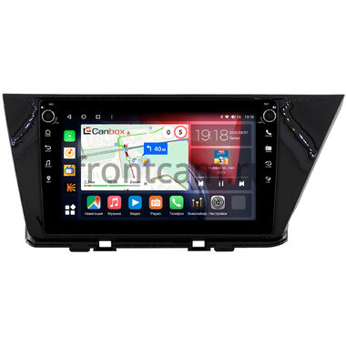 Kia Niro (2016-2022) (черная, глянцевая) Canbox H-Line 7803-9-0742 на Android 10 (4G-SIM, 4/64, DSP, IPS) С крутилками