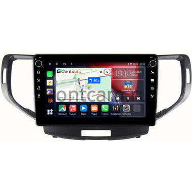 Honda Accord 8 (2007-2015) Canbox H-Line 7803-9-1358 на Android 10 (4G-SIM, 4/64, DSP, IPS) С крутилками