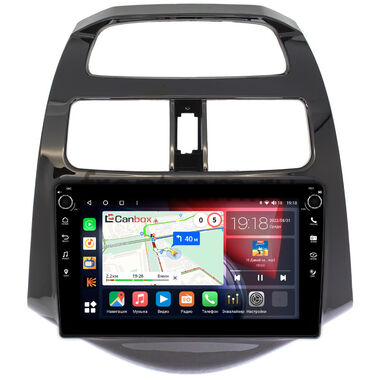 Chevrolet Spark 2009-2016, Spark 3 (M300) 2020-2024 (глянцевая) Canbox H-Line 7803-9164 Android 10 (4G-SIM, 4/64, DSP, IPS) С крутилками