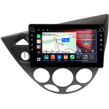 Ford Focus 1998-2005 (черная) Canbox H-Line 7804-9-1716 на Android 10 (4G-SIM, 6/128, DSP, IPS) С крутилками