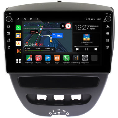 Toyota Aygo 2005-2014 Canbox M-Line 7805-10-1152 на Android 10 (4G-SIM, 2/32, DSP, QLed) С крутилками