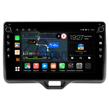 Toyota Yaris 4, Yaris Cross (2020-2024) (правый руль) Canbox M-Line 7805-10-541 на Android 10 (4G-SIM, 2/32, DSP, QLed) С крутилками