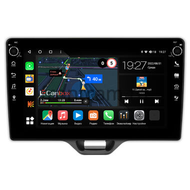 Toyota Yaris 4, Yaris Cross (2020-2024) (левый руль) Canbox M-Line 7805-10-552 на Android 10 (4G-SIM, 2/32, DSP, QLed) С крутилками