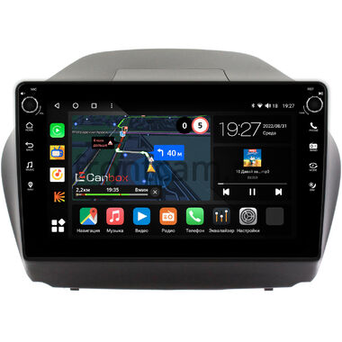 Hyundai ix35, Tucson 2 2009-2015 Canbox M-Line 7805-1042 на Android 10 (4G-SIM, 2/32, DSP, QLed) С крутилками (для авто с камерой)