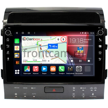 Toyota Land Cruiser 200 (2010-2012) для авто с NAVI (тип А) Canbox H-Line 7806-10-1203 на Android 10 (4G-SIM, 4/32, DSP, QLed) С крутилками