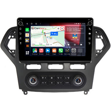 Ford Mondeo 4 (2006-2010) Canbox H-Line 7826-10-1380 встроенный климат на Android 10 (4G-SIM, 4/32, DSP, QLed) С крутилками