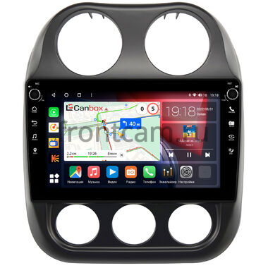 Jeep Compass, Liberty (Patriot) (2009-2016) Canbox H-Line 7806-10-810 на Android 10 (4G-SIM, 4/32, DSP, QLed) С крутилками