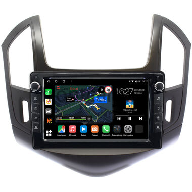 Chevrolet Cruze 2012-2016 (черная, матовая) Canbox M-Line 7821-9-240 на Android 10 (4G-SIM, 2/32, DSP, IPS) С крутилками