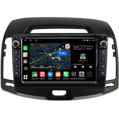 Hyundai Elantra 4 (HD) 2006-2011 (черная) Canbox M-Line 7821-9-680 Android 10 (4G-SIM, 2/32, DSP, IPS) С крутилками