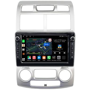 Kia Sportage 2 2004-2008 (авто с климат-контролем) Canbox M-Line 7821-9407 на Android 10 (4G-SIM, 2/32, DSP, IPS) С крутилками