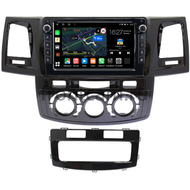 Toyota Fortuner, Hilux 7 2004-2015 (с кондиционером или климат-контролем) Canbox M-Line 7821-9414 на Android 10 (4G-SIM, 2/32, DSP, IPS) С крутилками