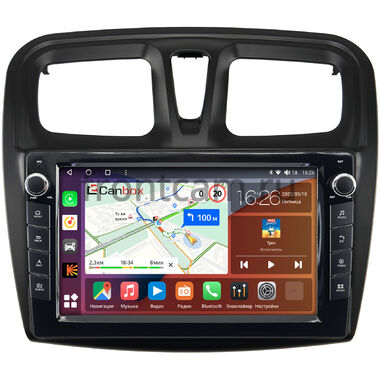 Renault Logan 2, Sandero 2 (Stepway) (2012-2022) (9 дюймов) Canbox H-Line 7822-9-3010 Android 10 (4G-SIM, 4/32, DSP, IPS) С крутилками