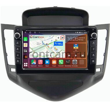 Chevrolet Cruze 2008-2012 (черная) Canbox H-Line 7822-9010 на Android 10 (4G-SIM, 4/32, DSP, IPS) С крутилками