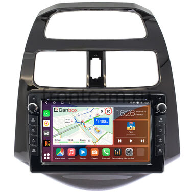 Chevrolet Spark 2009-2016, Spark 3 (M300) 2020-2024 (глянцевая) Canbox H-Line 7822-9164 Android 10 (4G-SIM, 4/32, DSP, IPS) С крутилками