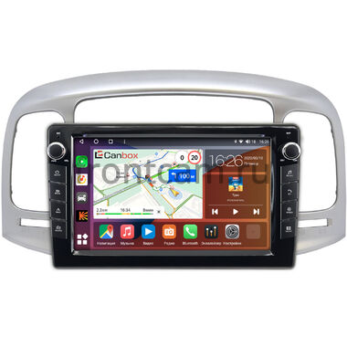 Hyundai Verna 2005-2010 Canbox H-Line 7823-9-069 на Android 10 (4G-SIM, 4/64, DSP, IPS) С крутилками