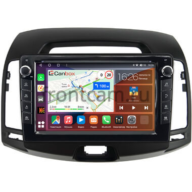 Hyundai Elantra 4 (HD) (2006-2011) (черная) Canbox H-Line 7823-9-680 Android 10 (4G-SIM, 4/64, DSP, IPS) С крутилками