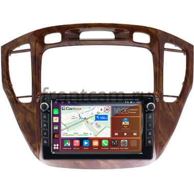 Toyota Highlander (U20), Kluger (XU20) 2000-2007 (орех, для авто без монитора) Canbox H-Line 7823-9293 на Android 10 (4G-SIM, 4/64, DSP, IPS) С крутилками