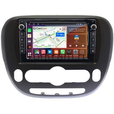 Kia Soul 2 2013-2019 (с климат-контролем, матовая) Canbox H-Line 7823-9390 на Android 10 (4G-SIM, 4/64, DSP, IPS) С крутилками
