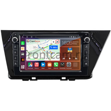 Kia Niro (2016-2022) (черная, глянцевая) Canbox H-Line 7824-9-0742 на Android 10 (4G-SIM, 6/128, DSP, IPS) С крутилками