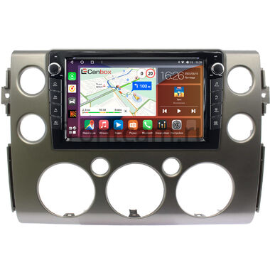 Toyota FJ Cruiser 2006-2022 (серебро) Canbox H-Line 7824-9-189 на Android 10 (4G-SIM, 6/128, DSP, IPS) С крутилками